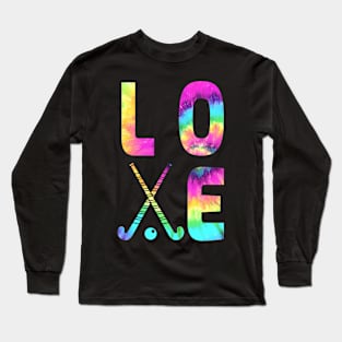 Tie Dye Field Hockey Lover Long Sleeve T-Shirt